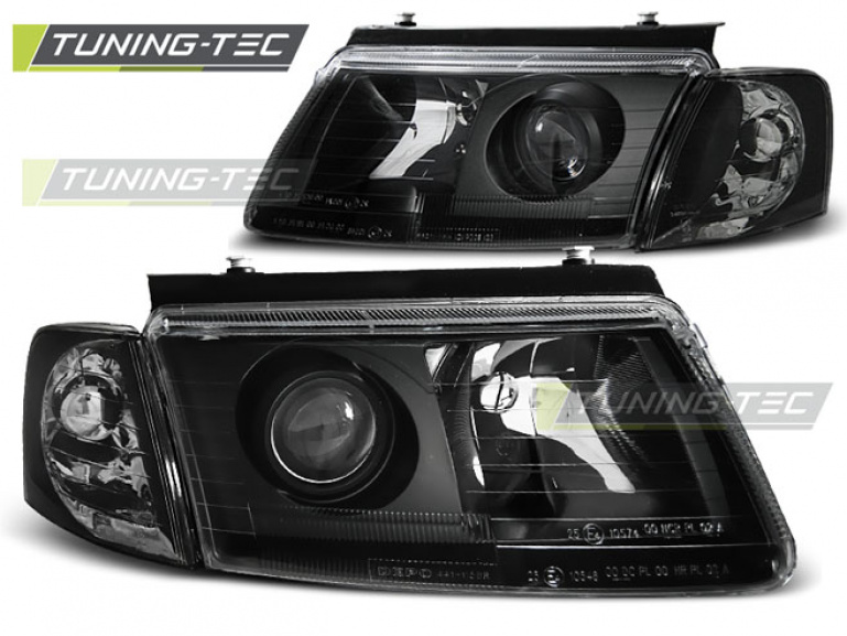 Upgrade Klarglas Xenon Design Scheinwerfer für VW Passat 3B (B5) 96-00 schwarz
